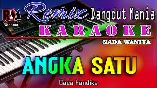 Karaoke ANGKA SATU Nada Wanita Dj Mix Dut Orgen Tunggal  Caca Handika [upl. by Elumas]