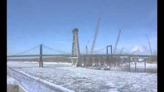 Christopher S Bond Bridge Construction TimeLapse Movie [upl. by Nezah]