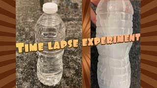 Freezing a bottle of water  Time lapse  Experiment [upl. by Crispa803]