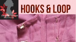 Easy method of Hook amp Loop stitching  chennai fashion institute  DIY [upl. by Naihr84]