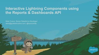 Interactive Lightning Components Using the Reports amp Dashboards API 2 [upl. by Aneehsat]