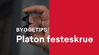 Byggetips Bruk Platon festeskrue og kantlist ved montering av grunnmursplate mot isolasjon [upl. by Supmart]