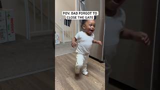 Baby VS Regalo Baby Gate 😂 baby happy fyp babygirl funny fast olympics [upl. by Shirk]