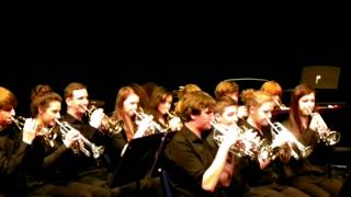 The Appian Way From The Pines Of Rome  Northamptonshires County Youth Brass Band [upl. by Garris]