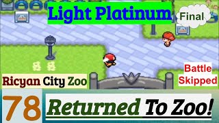 Pokemon Light Platinum Part 78 Found Leader Soka amp Returned To Zoo  GBA Rom Hack [upl. by Jones]