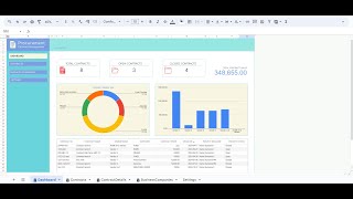 Procurement Contract Management Template in Google Sheets [upl. by Aleacem]