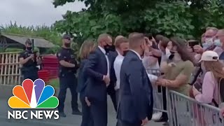 French President Macron Gets Slapped In Face During Meet amp Greet [upl. by Namialus]