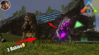 MAX LEVEL CHALICOTHERIUM TAMING AND BREEDING ARK SURVIVAL EVOLVED MOBILE [upl. by Nodnab]