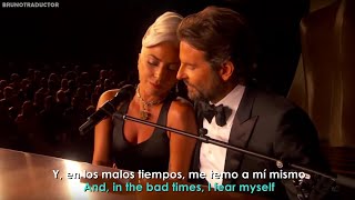 Lady Gaga Bradley Cooper  Shallow Live From The Oscars  Lyrics  Español  Video Official [upl. by Aliet]