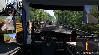 Le Mans to Paluel  Euro Truck Simulator 2  Logitech g29 [upl. by Kimber]