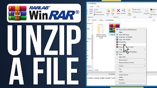 How To Unzip A File 2024 Easy Tutorial [upl. by Wilona]