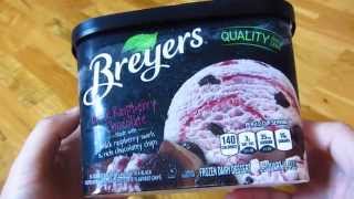 Breyers Ice Cream  Black Raspberry Chocolate [upl. by Atsed]