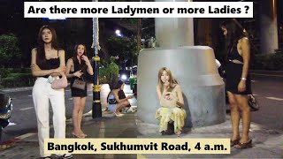 Bangkok Sukhumvit Road 4 am Ladymen heaven [upl. by Henriha32]