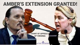 Amber Heards Extension Granted At The Court Of Appeals [upl. by Llertak]