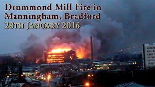 Drummond Mill Fire in Manningham Bradford Before and After [upl. by Arinaid985]