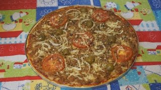 PIZZA CASEIRA DE LIQUIDIFICADOR COM SARDINHA [upl. by Krigsman]