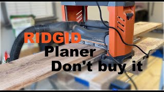 2349  Ridgid 13 inch 3 blade thickness planer Review  R4331  Should you buy it [upl. by Idnaj]