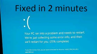 how to solve your pc ran into problem needs to restart we are collecting some error info [upl. by Notsa]