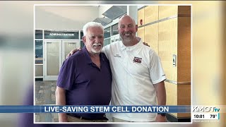 Those Who Serve Veteran meets recipient of blood stem cell donation [upl. by Yrrah]