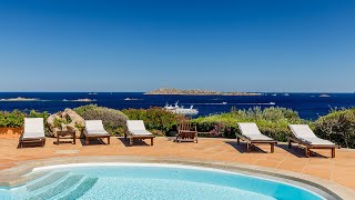 Panoramic sea view Villa in Romazzino  Costa Smeralda Sardinia [upl. by Neersan]