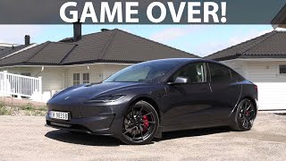 Tesla Model 3 Performance Highland test of handling acceleration noise and range [upl. by Elehcin863]