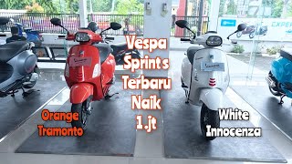 VESPA PALING LARIS ‼️ VESPA SPRINT s 150 2024  Orange Tramonto amp White Innocenza ‼️ [upl. by Ku]