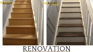 RENOVATION ESCALIERS À MOINS DE 100€ [upl. by Drew]