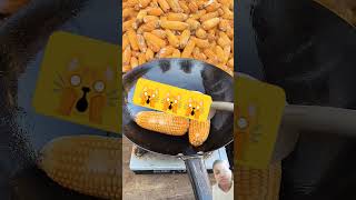 Corn bana popcorn corn satisfying popcorn oddlysatisfying food shreetfood trending [upl. by Sheryl]