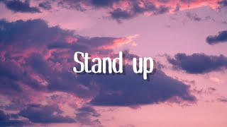 cynthia erivo  stand up  lyrics [upl. by Katherina]