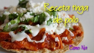 Receta fácil con pollo Cómo hacer tinga de pollo [upl. by Mode]