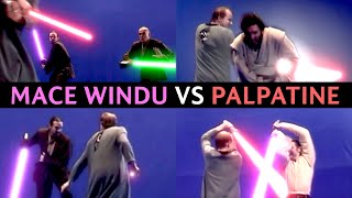 Mace Windu vs Palpatine  Test Footage  VFX Edit [upl. by Yecal]