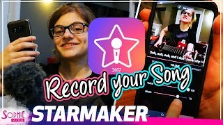 Starmaker  Karaoke App  How to Record Your First Song by Sophie Pecora [upl. by Yebot784]