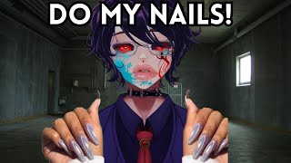 Entitled Karen DEMANDS i give her a FREE manicure [upl. by Hcardahs661]