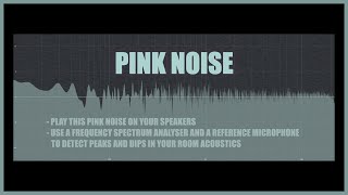 PINK NOISE TEST TONE  test your speaker setup and room acoustics I pink noise audio test [upl. by Broucek899]