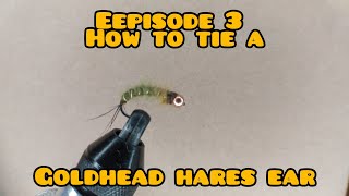 Fly Tying Friday Episode 3 How To Tie a goldheaded hares ear [upl. by Anerat]