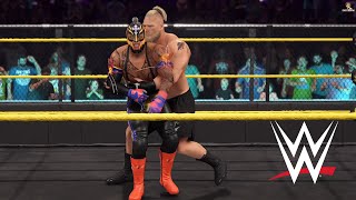 Brock Lesnar vs Rey Mysterio  wwe [upl. by Adorne880]