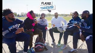 Catching Up w the Titans Linebackers  Player Takeover [upl. by Bartolemo]