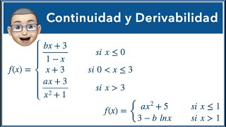 Continuidad y Derivabilidad de funciones con parámetros [upl. by Anh529]