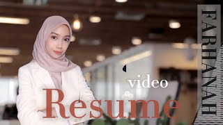 UiTM  VIDEO RESUME  MGT269  FARHANAH [upl. by Aritak]