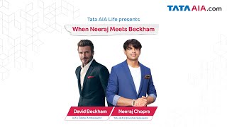 Neeraj Chopra meets David Beckham WhenNeerajMeetsBeckham  Exclusive Discussion [upl. by Berlyn]