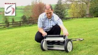 Eckman 24Volt Cordless Rechargeable Cylinder Lawn Mower [upl. by Aniz63]