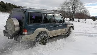 Hyundai Galloper Off road Test Drive in Snow [upl. by Jeritah]