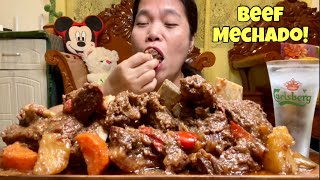 BEEF MECHADO  PINOY FOOD  MUKBANG PHILIPPINES [upl. by Lankton]