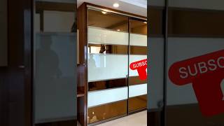 Sliding wardrobe design for bedroom स्लाइडिंग अलमारी डिजाइन sorts home interiordesign [upl. by Ramak859]