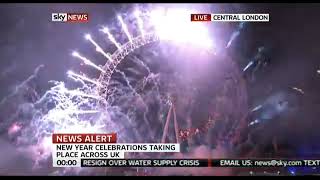 London Fireworks 2011 Sky News [upl. by Shelly]