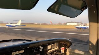 FORMATION TAKEOFF  PA38 Threeship Departure from Liverpool Airport [upl. by Philips747]