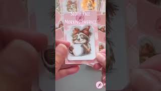 Handmade Mini Notepad quotSloth Pace Morning Embracequot [upl. by Naujahs]