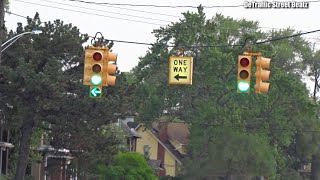 Left Turn Arrow Traffic Lights  Joy Rd amp Jeffries Fwy [upl. by Gulgee394]