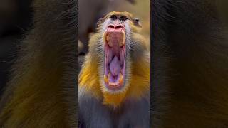 The Incredible Mandrill animalshorts wildlife [upl. by Jan]