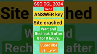 SSC CGL 2024 ANSWER KEYCGL ANSWER KEY KAISE CHECK KARECGL ANSWER KEY OPEN NAHI HO RAHI KYA KARE [upl. by Mann672]